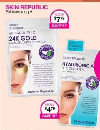 Priceline Skin republic skincare range offer