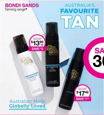 Bondi sands tanning range