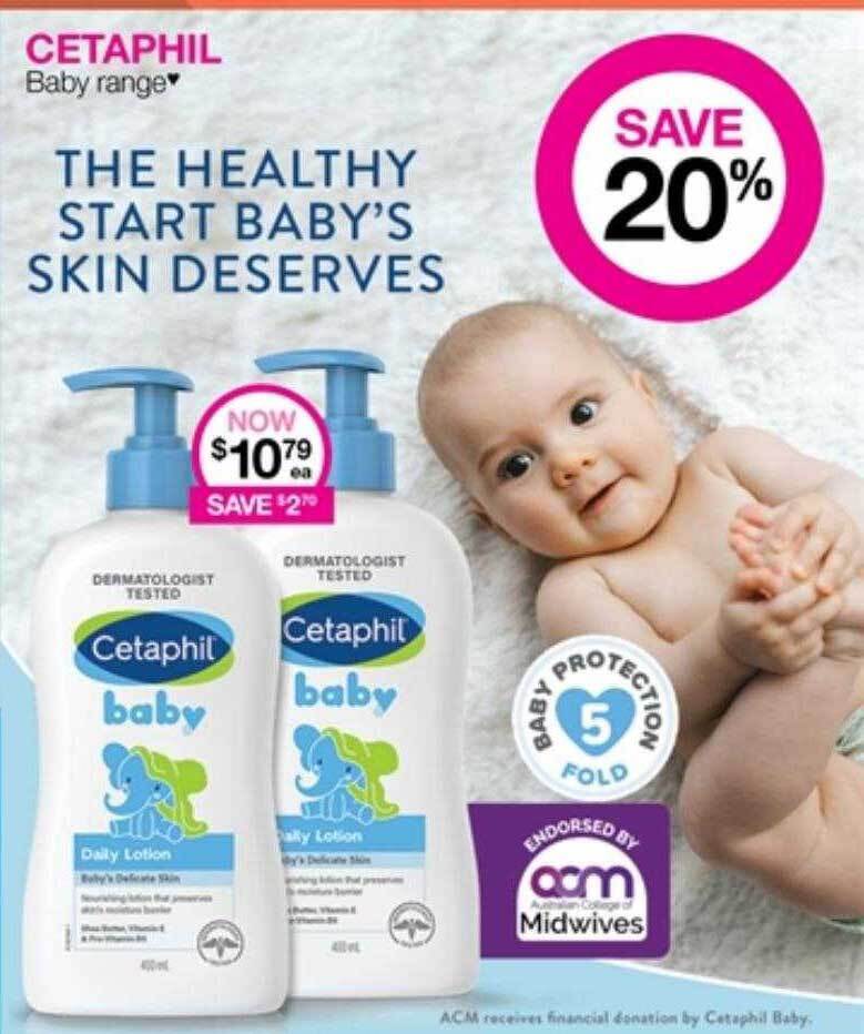 Cetaphil baby range offer at Priceline