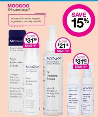 Priceline Moogoo skincare range offer