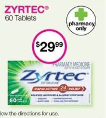 Priceline Zyrtec 60 tablets offer