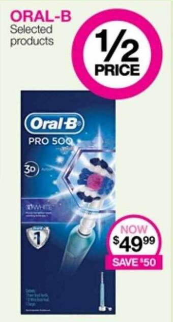 Priceline Oral-b selected products offer