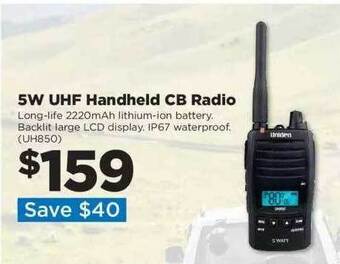 5w uhf handheld cb radio