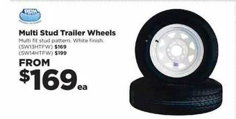 Repco Multi stud trailer wheels offer