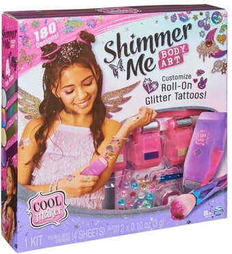 Cool maker shimmer me body art set