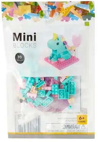 Kmart 70 piece mini blocks - unicorn offer