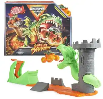 Kmart Monster jam 1:64 stunt playset - dueling dragon offer