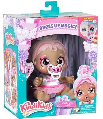 Kmart Kindi kids dress up magic winnie wings angel baby sister face paint reveal doll offer