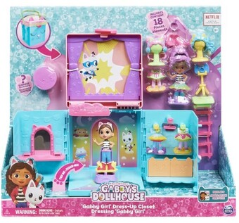 Gabby's dollhouse 'gabby girl' dress-up closet