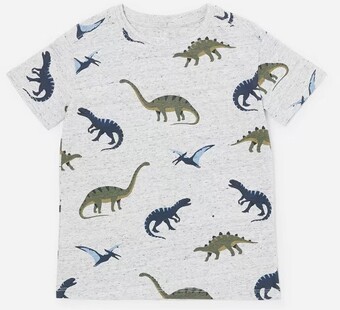 Textured all over print t-shirt