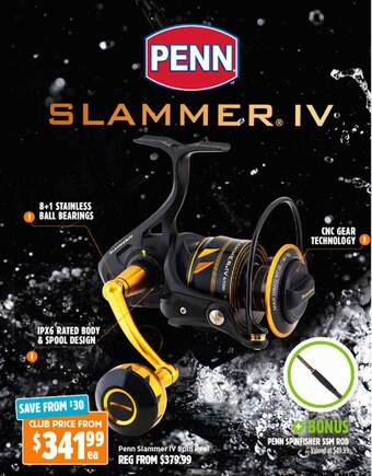 Anaconda Penn slammer iv spin reel offer
