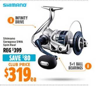 Anaconda Shimano saragosa swa spin reel offer