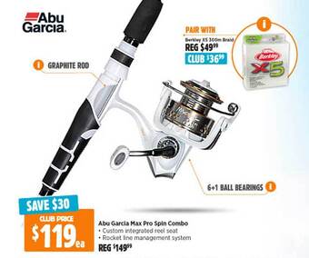 Anaconda Abu garcia max pro spin combo offer