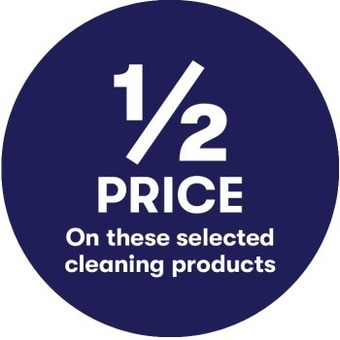 BIG W 1/2 price on these selected cleaning products offer