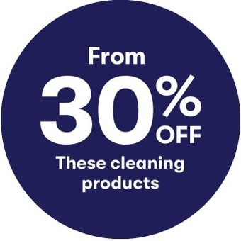 From 30% off these cleaning products