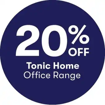 BIG W 20% off tonic home office range offer