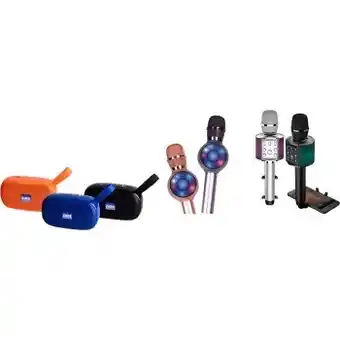 BIG W Selected laser speakers and microphones offer
