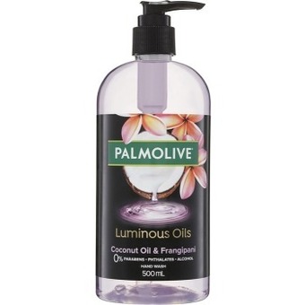 BIG W Palmolive luminous oils hand wash coconut oil & frangipani 500ml offer