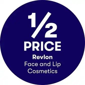 BIG W 1/2 price on revlon face and lip cosmetics offer