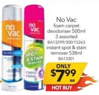 Cheap as Chips No Vac Foam Carpet Deodoriser 500ml offer