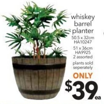 Whiskey Barrel Planter
