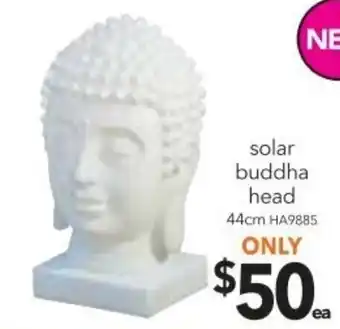 Cheap as Chips Solar Buddha Head 44cm offer
