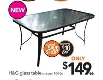 Cheap as Chips H&G Glass Table offer