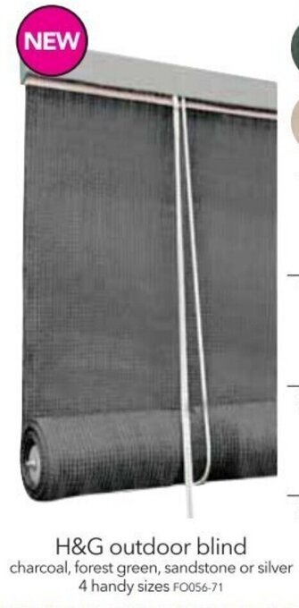 Cheap as Chips H&G Outdoor Blind 150x210cm offer