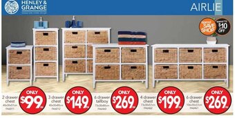 Cheap as Chips 2 Drawer Chest 40x30x57cm offer