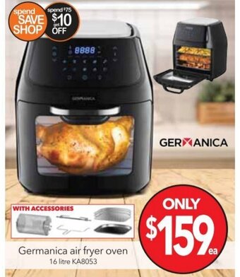Cheap as Chips Germanica Air Fryer Oven 16 Litre offer