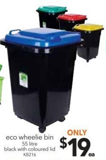 Cheap as Chips Eco Wheelie Bin 55 Litre offer