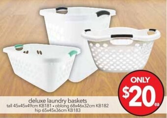 Cheap as Chips Deluxe Laundry Baskets offer