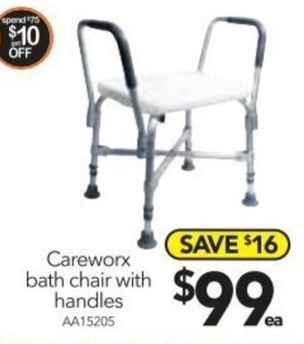 Cheap as Chips Careworx Bath Chair With Handles offer