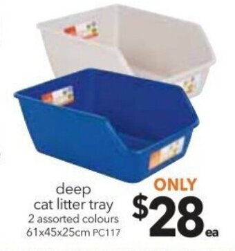 Cheap as Chips Deep Cat Litter Tray 61x45x25cm offer