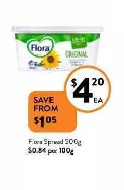 Foodworks Flora spread offer