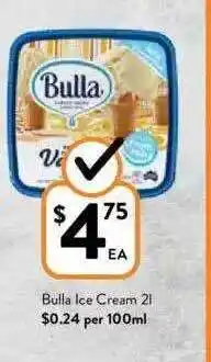 Foodworks Bulla ice cream offer