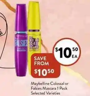 Maybelline colossal or falsies mascara