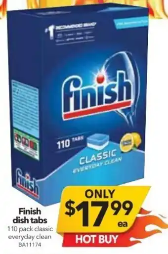 Cheap as Chips Finish Dish Tabs 110 Pack offer