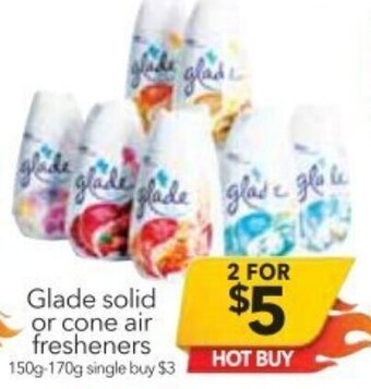 Cheap as Chips Glade Solid Or Cone Air Fresheners offer