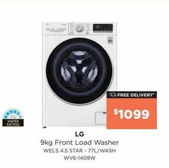 Bing Lee Lg 9 kg frond load washer offer