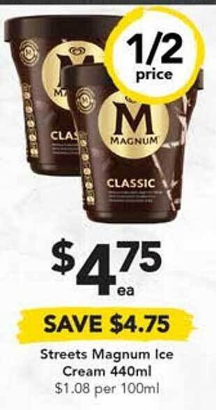 Drakes Streets magnum ice cream offer