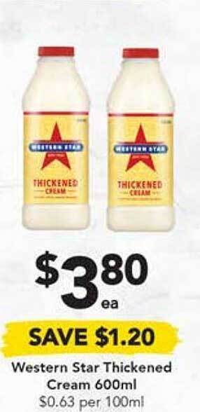 Drakes Western star thickened cream offer