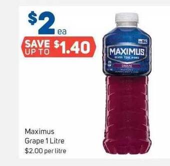 Foodland Maximus grape offer