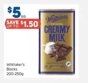 Foodland Whittaker's blocks offer