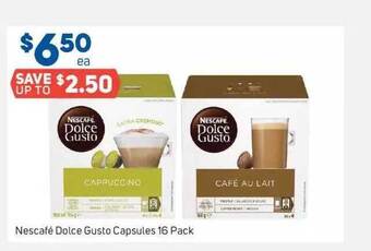 Foodland Nescafé dolce gusto capsules offer