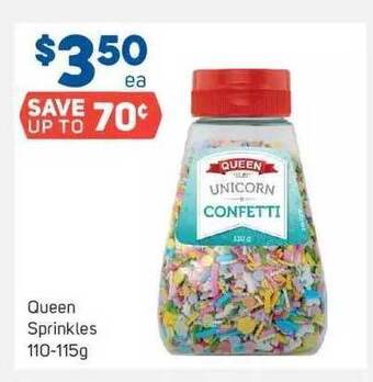 Foodland Queen sprinkles offer