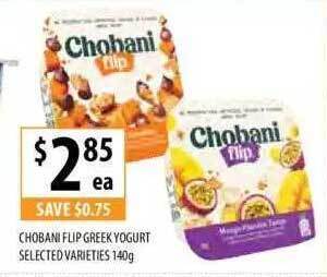 Supabarn Chobani flip greek yogurt offer