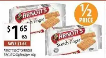 Supabarn Arnott's scotch finger biscuits offer