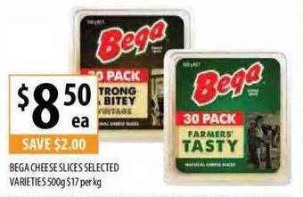 Supabarn Bega cheese slices offer