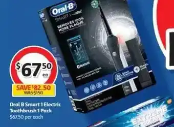 Coles Oral b smart 1 electric toothbrush offer